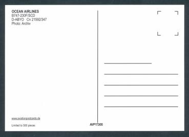 Preview: OCEAN AIRLINES, B747-230F/